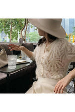 Vintage Pearl Button Knit Fall Cardigan cottagecoreclothes