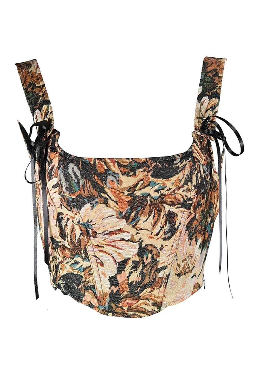 Poppy Embroidered Corset Top cottagecoreclothes