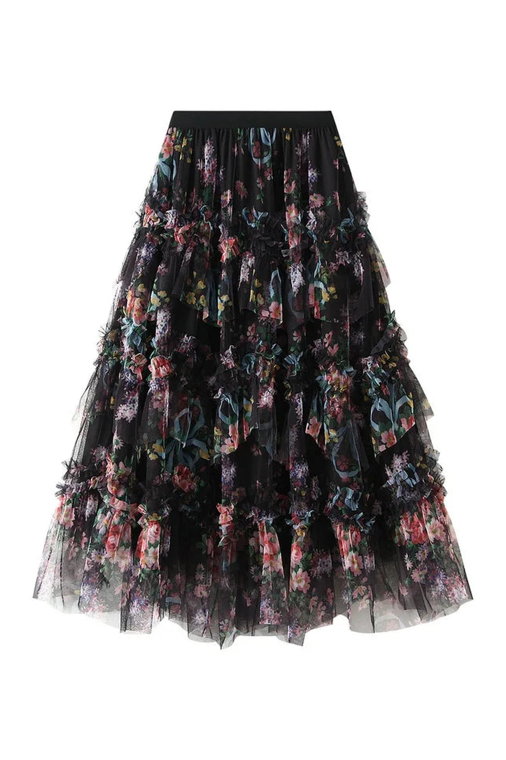 Floral Long Skirts cottagecoreclothes