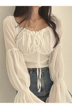 Vintage Boho Bishop Sleeve Shirt cottagecoreclothes