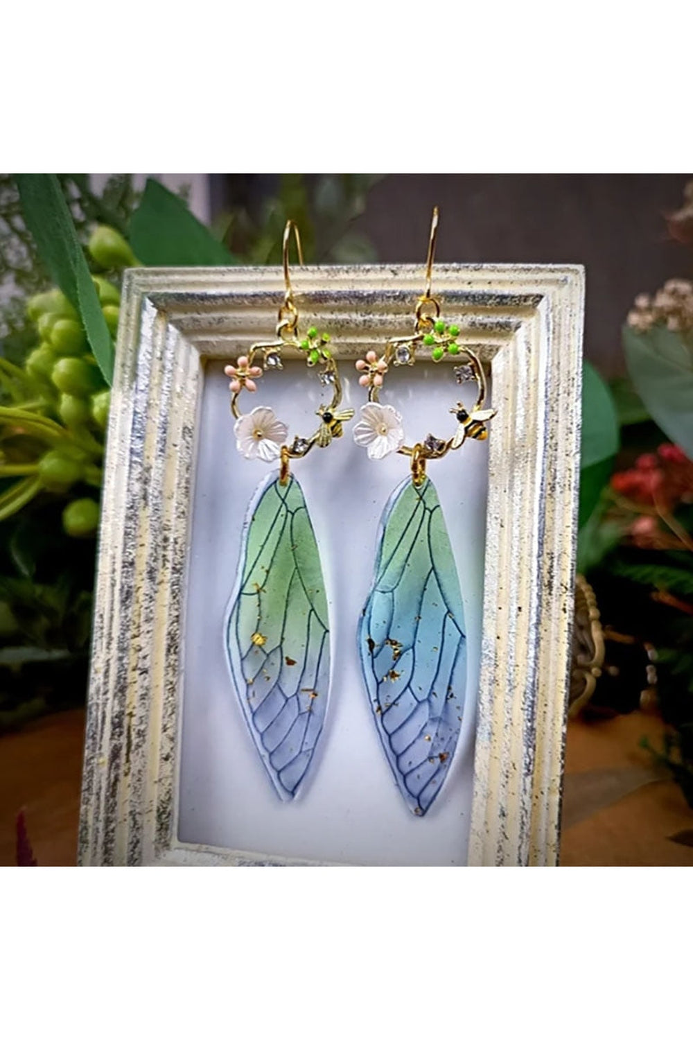 Bee Fairy Wings Earrings cottagecoreclothes