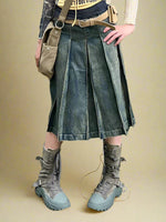 Grunge Washed Utility Skirt cottagecoreclothes