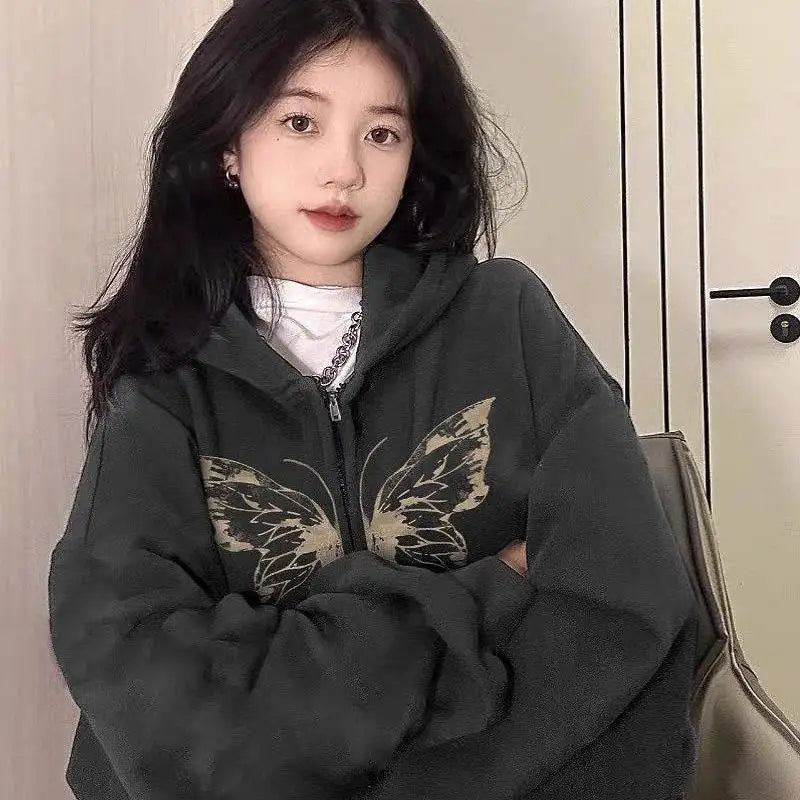 Fairy Grunge Zip-Up Hoodie