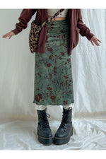 Goblincore Tie Dye Long Skirt cottagecoreclothes