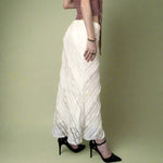 Fairycore Diagonal Lace Long Skirt cottagecoreclothes