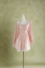 Fairycore Flowing Chiffon Dress Set cottagecoreclothes