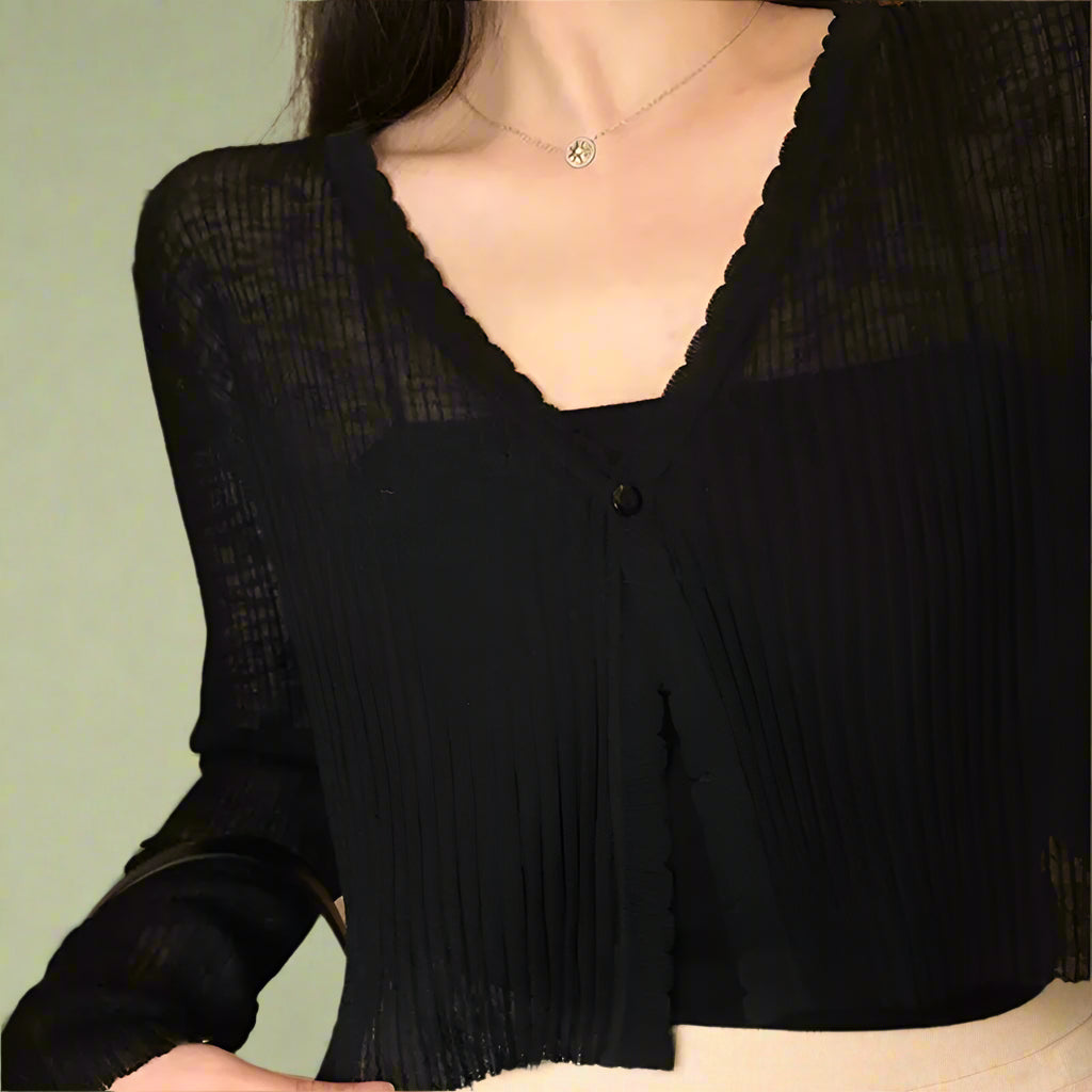 Fairycore Sheer Lace Cardigan cottagecoreclothes