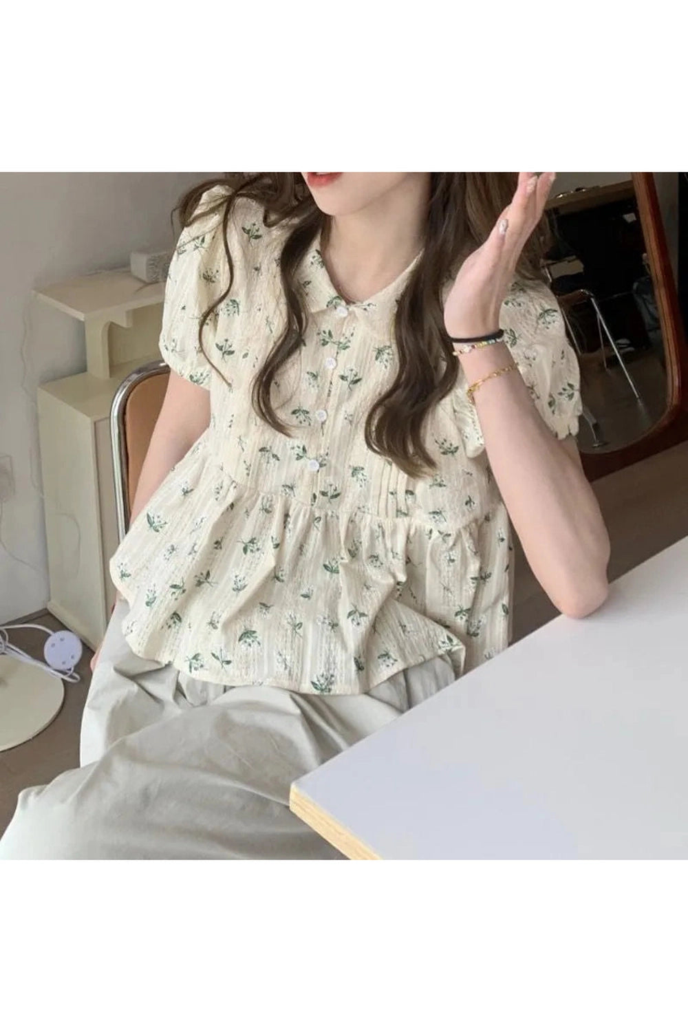 Meadow Whisper Peplum Top cottagecoreclothes