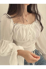 Vintage Boho Bishop Sleeve Shirt cottagecoreclothes