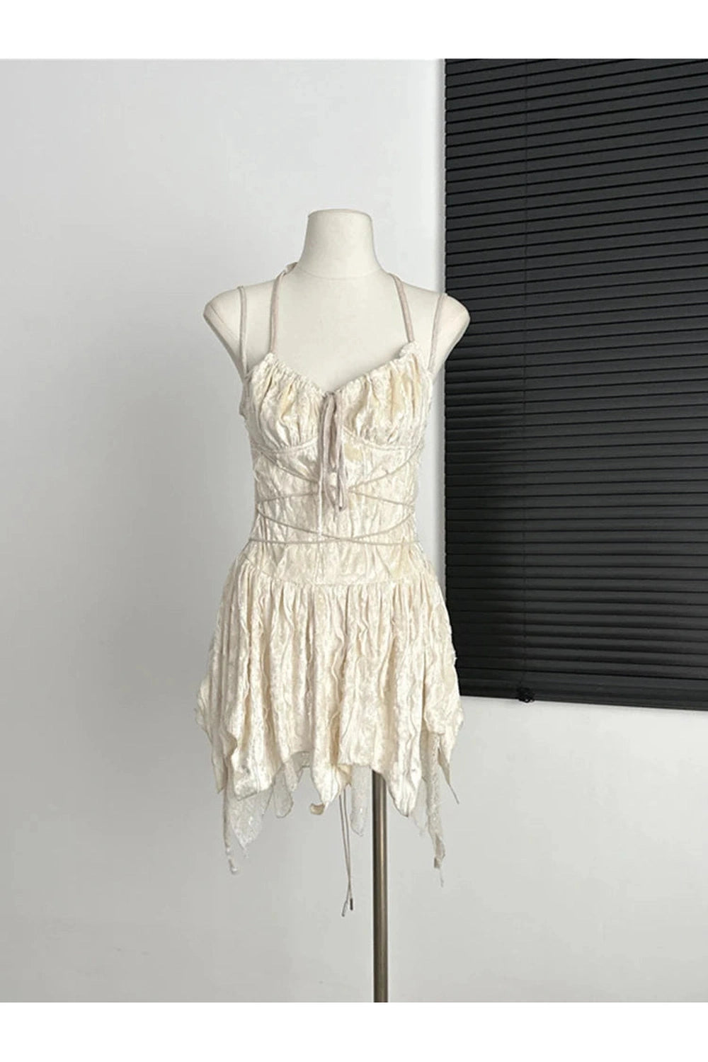 Spaghetti Strap Ballet Mini Dress cottagecoreclothes