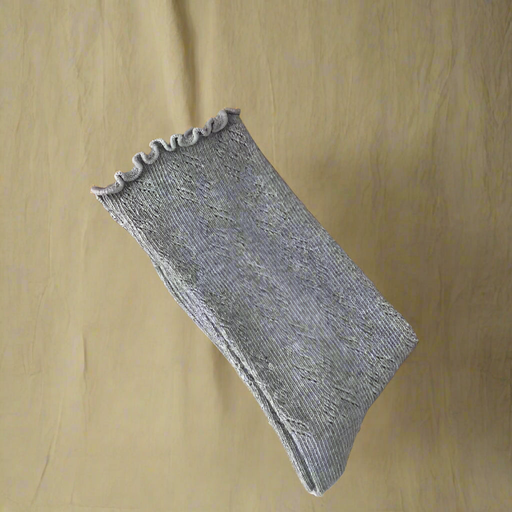 Vintage Eyelet Patterned Crew Socks cottagecoreclothes