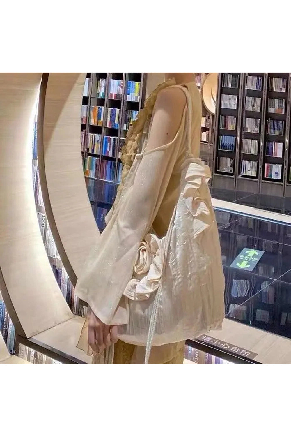 Vintage Floral Drawstring Bag cottagecoreclothes