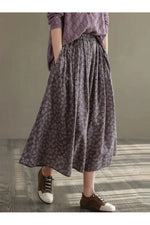 Floral Print Casual Skirt cottagecoreclothes