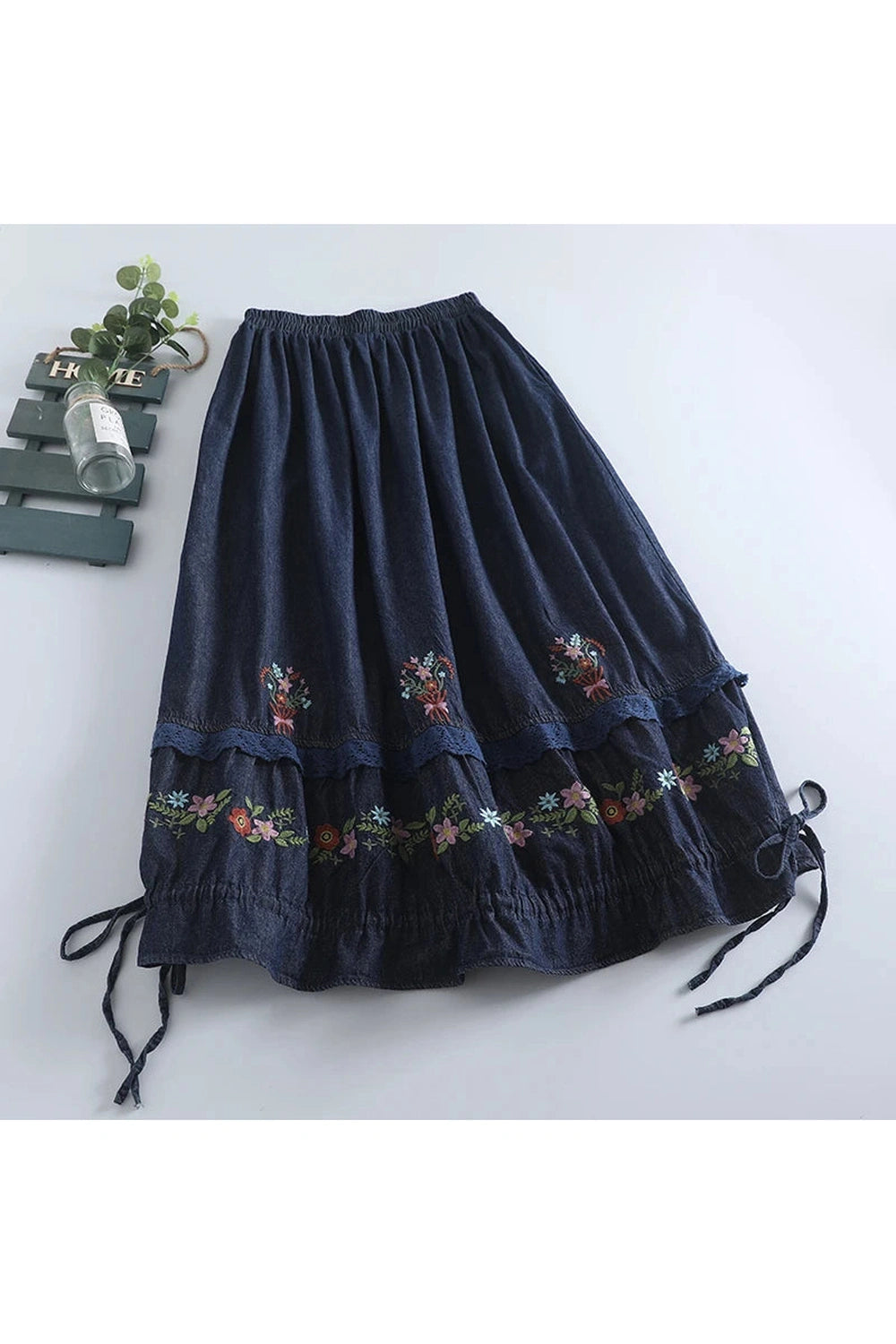Boho Breeze Embroidered Skirts cottagecoreclothes