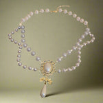 Victorian Pearl Cameo Layered Necklace cottagecoreclothes