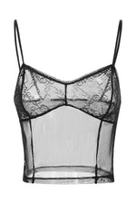 Lace Patchwork Fairy Grunge Crop Top cottagecoreclothes