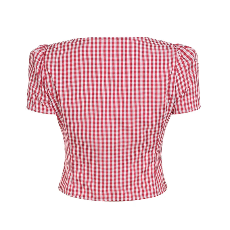 Cherry Picnic Button Blouse