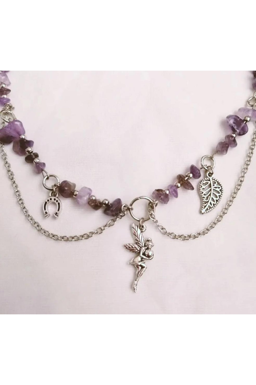 Grunge Fairy Gemstone Necklace cottagecoreclothes