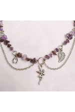 Grunge Fairy Gemstone Necklace cottagecoreclothes