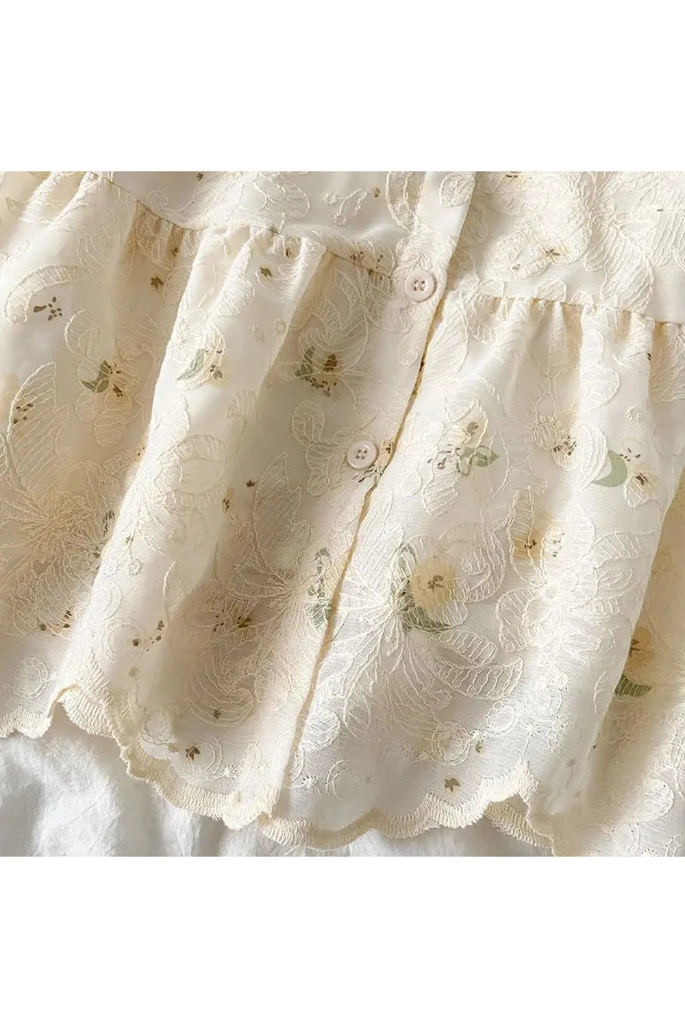 Buttercream Dream Tiered Blouse cottagecoreclothes