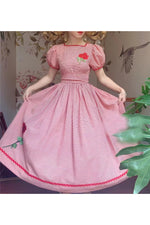 Pink Plaid Victorian Dress cottagecoreclothes
