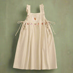 Mori Girl Sleeveless Embroidered Apron Dress cottagecoreclothes