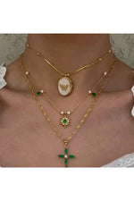 Shell Butterfly Pendant Necklace cottagecoreclothes