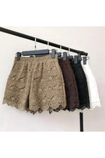 Dark Cottagecore Lace Overlay Shorts cottagecoreclothes