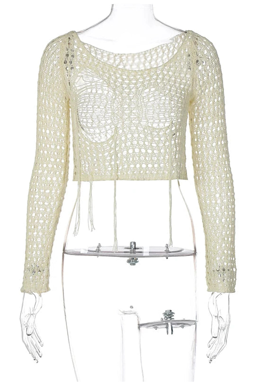 Knit Rib Slash Collar Top cottagecoreclothes