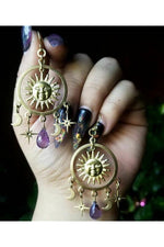 Crystal Teardrop Dangle Earrings cottagecoreclothes