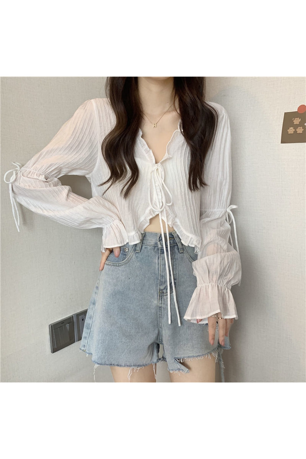 Vintage Ruffle Lace Fall Cardigan cottagecoreclothes