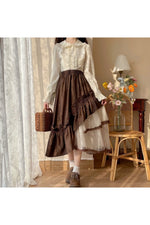 High Waist Mesh Mori Girl Skirt cottagecoreclothes