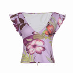 Violet Heat Floral Top
