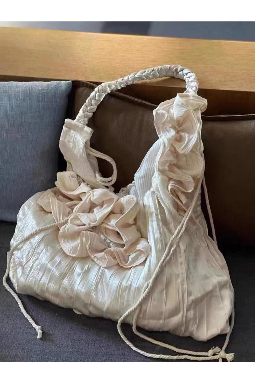 Vintage Floral Drawstring Bag cottagecoreclothes