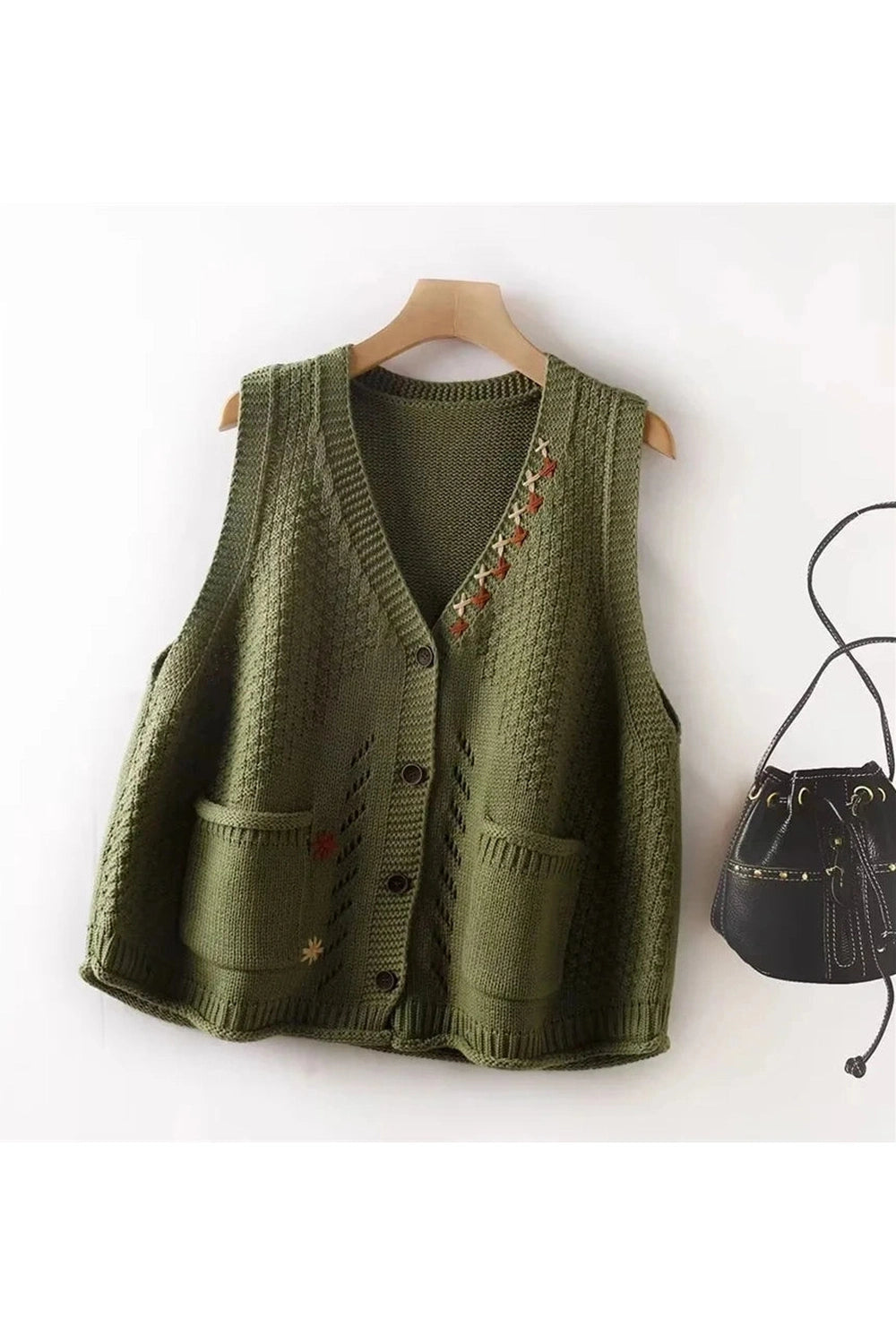 Enchanted Forest Knit Vest cottagecoreclothes