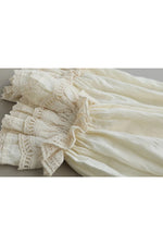 Round Neck Embroidered Shirt cottagecoreclothes