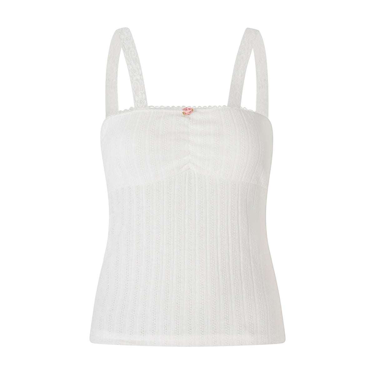 Rosebud Lace Strap Top