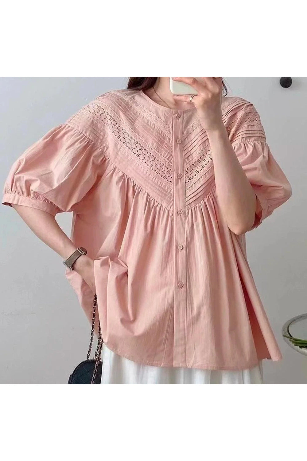 Vintage White Embroidery Blouse cottagecoreclothes