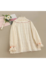Sweet Mori Style Embroidered Shirt cottagecoreclothes