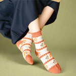 Mori Girl Cozy Nature Print Socks cottagecoreclothes