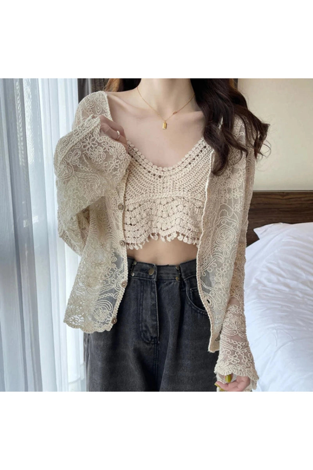 Sun-Proof Casual Fall Cardigan cottagecoreclothes