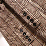 Vintage Plaid Belted Midi Skirt cottagecoreclothes