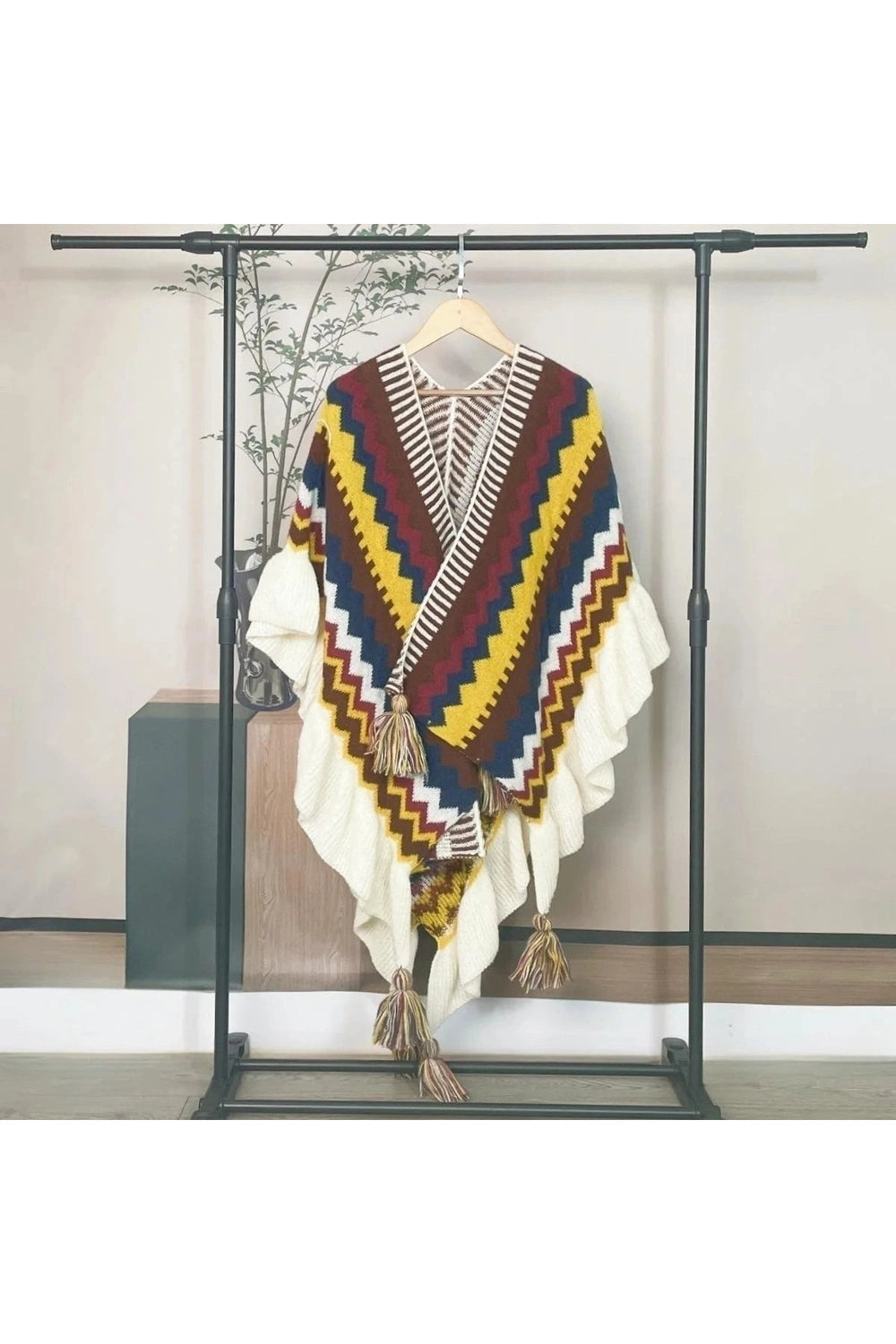 Ethnic Style Poncho cottagecoreclothes