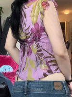 Violet Heat Floral Top