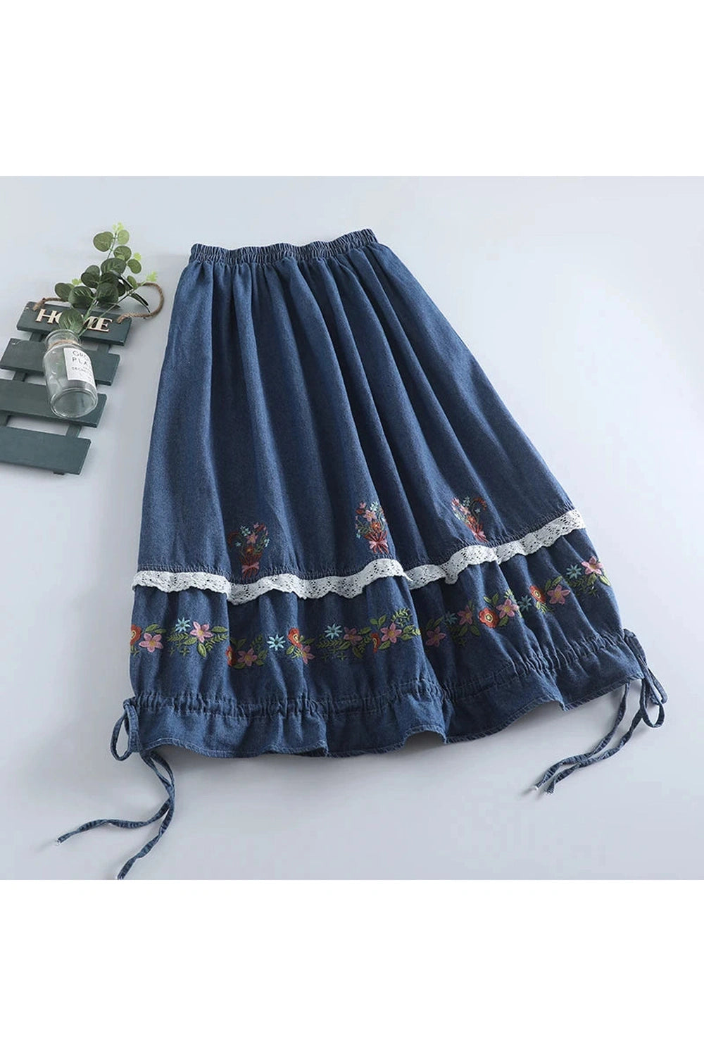 Boho Breeze Embroidered Skirts cottagecoreclothes