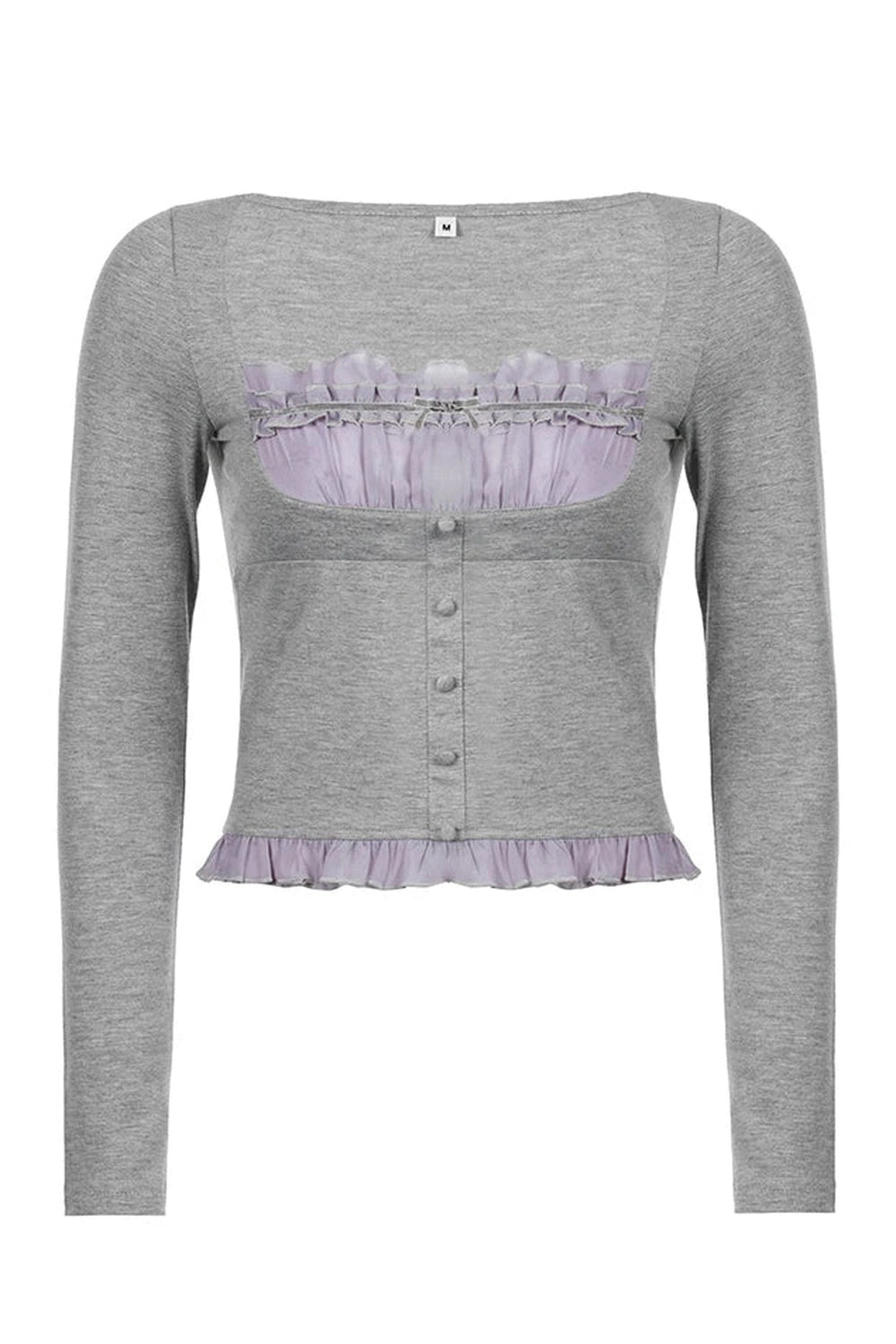 Ruffles Patchwork T-Shirts cottagecoreclothes