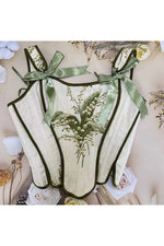 Lily Valley Embroidered Corset cottagecoreclothes