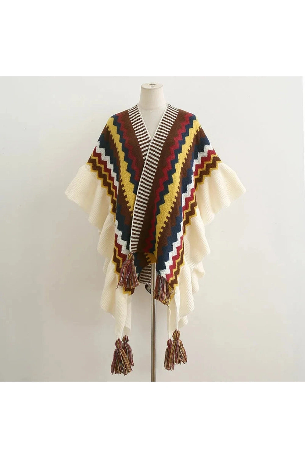 Ethnic Style Poncho cottagecoreclothes