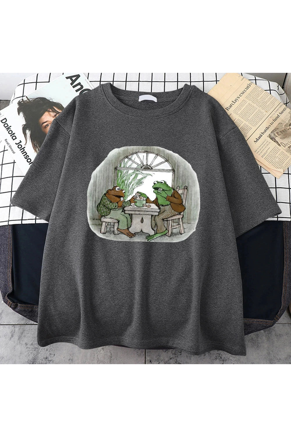 Frog Friends Tea Party T-shirt cottagecoreclothes