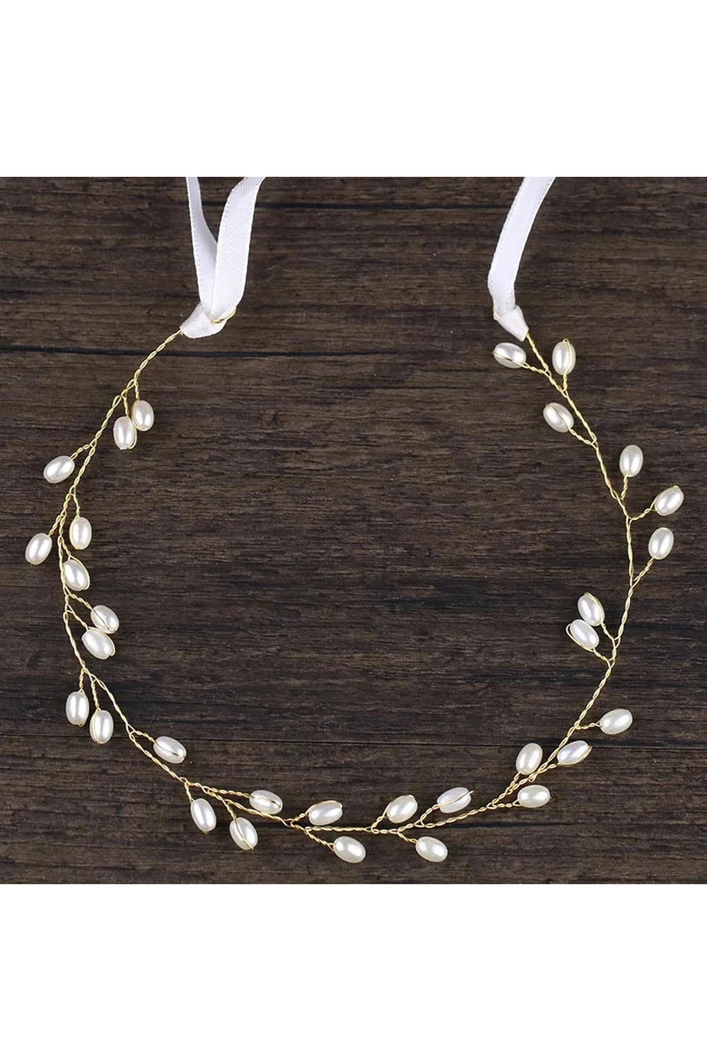 Elegant Bridal Pearl Headband cottagecoreclothes